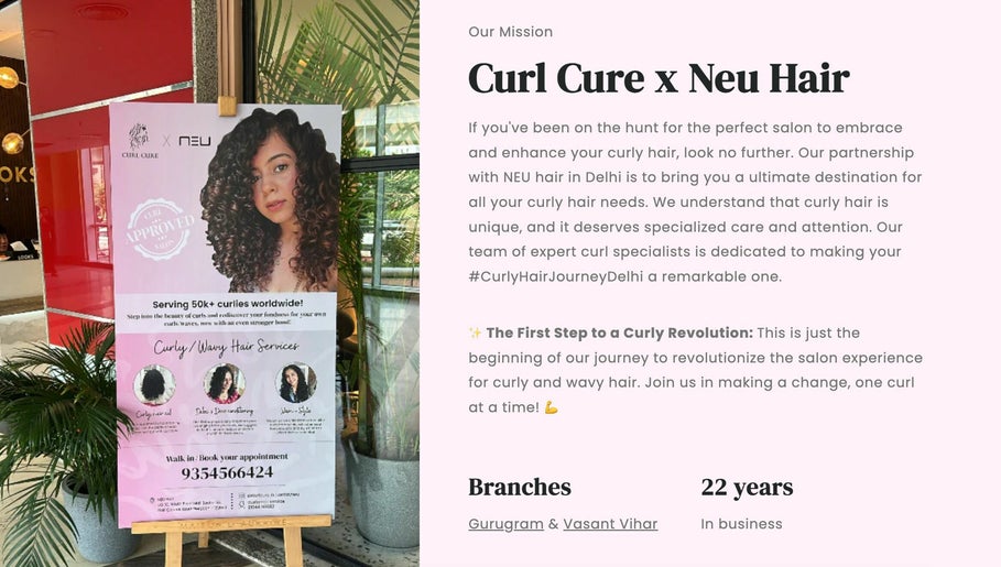 NEU Hair Salon- Curl Care @ Vasant Vihar image 1