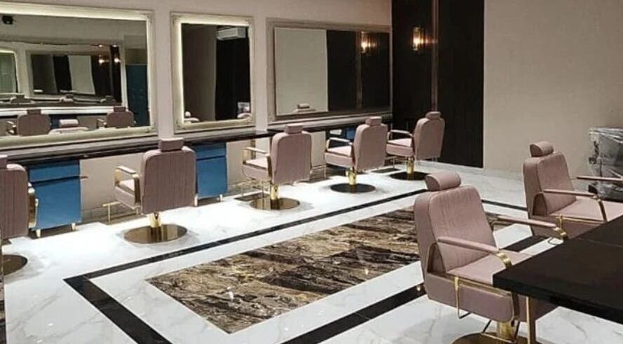 Modern salon with stylish chairs at Curl Care - Noi Tre Ashok Vihar, Delhi, Delhi, IN, showcasing luxury.