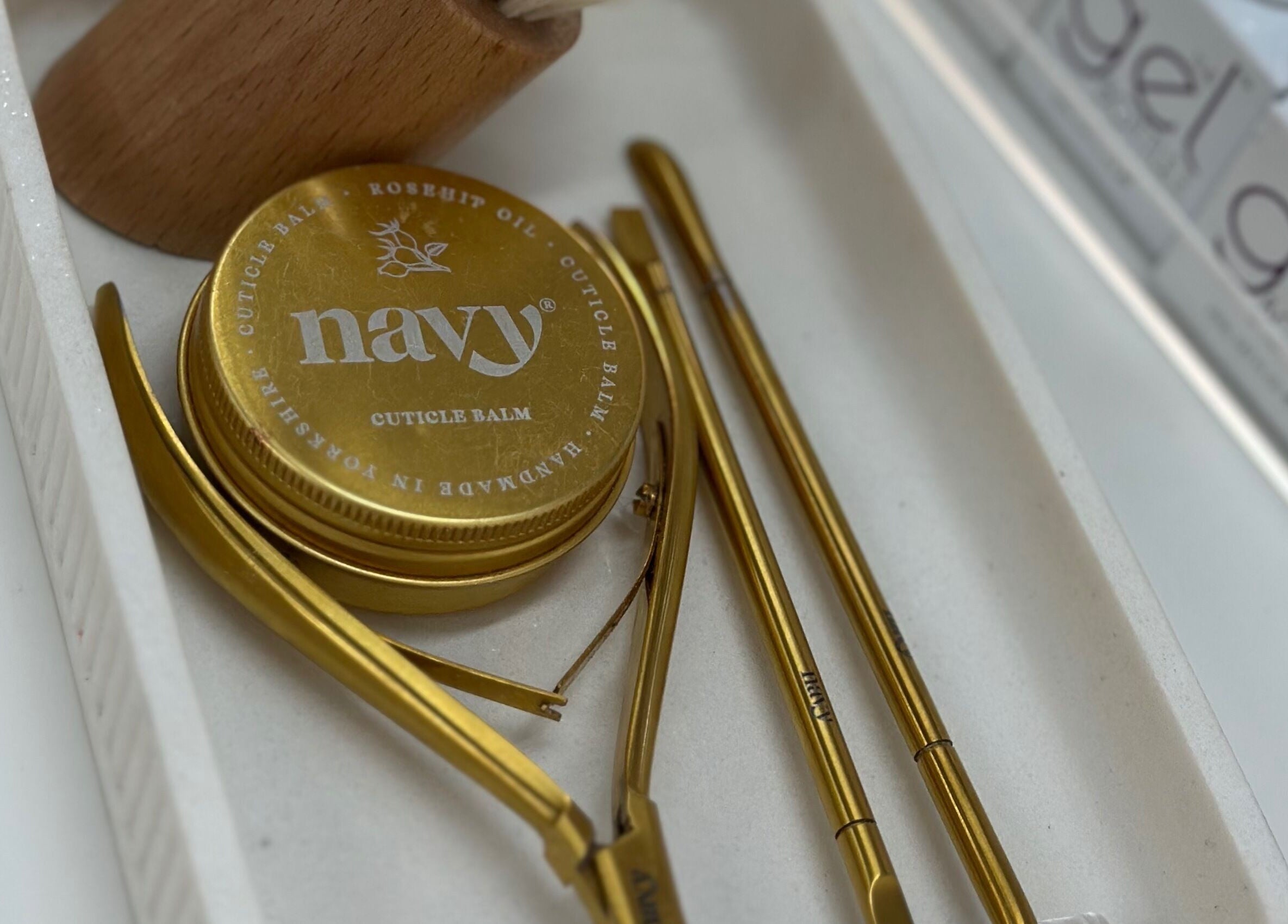 AP Beauty MK in Towcester, England, GB offers luxury manicure tools with cuticle balm.