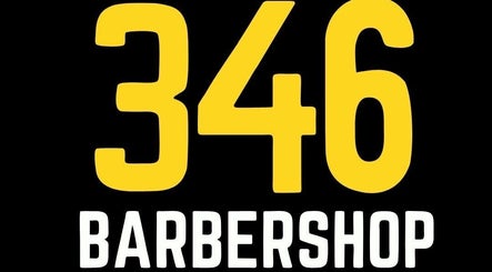 Bold 346 Barbershop sign on Oxford Road, Manchester City Centre, Manchester, England, GB.