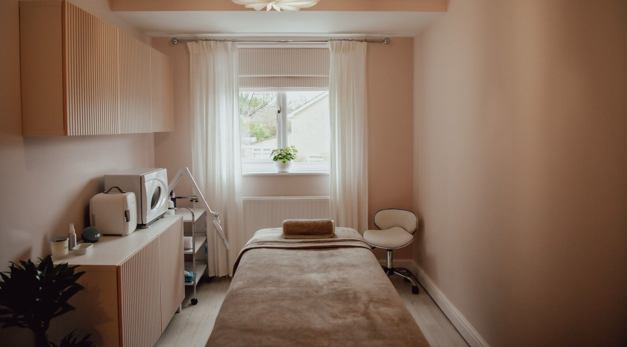 Peaceful treatment room at Tranquil Beauty & Holistic Therapies South Cerney in South Cerney, England, GB.