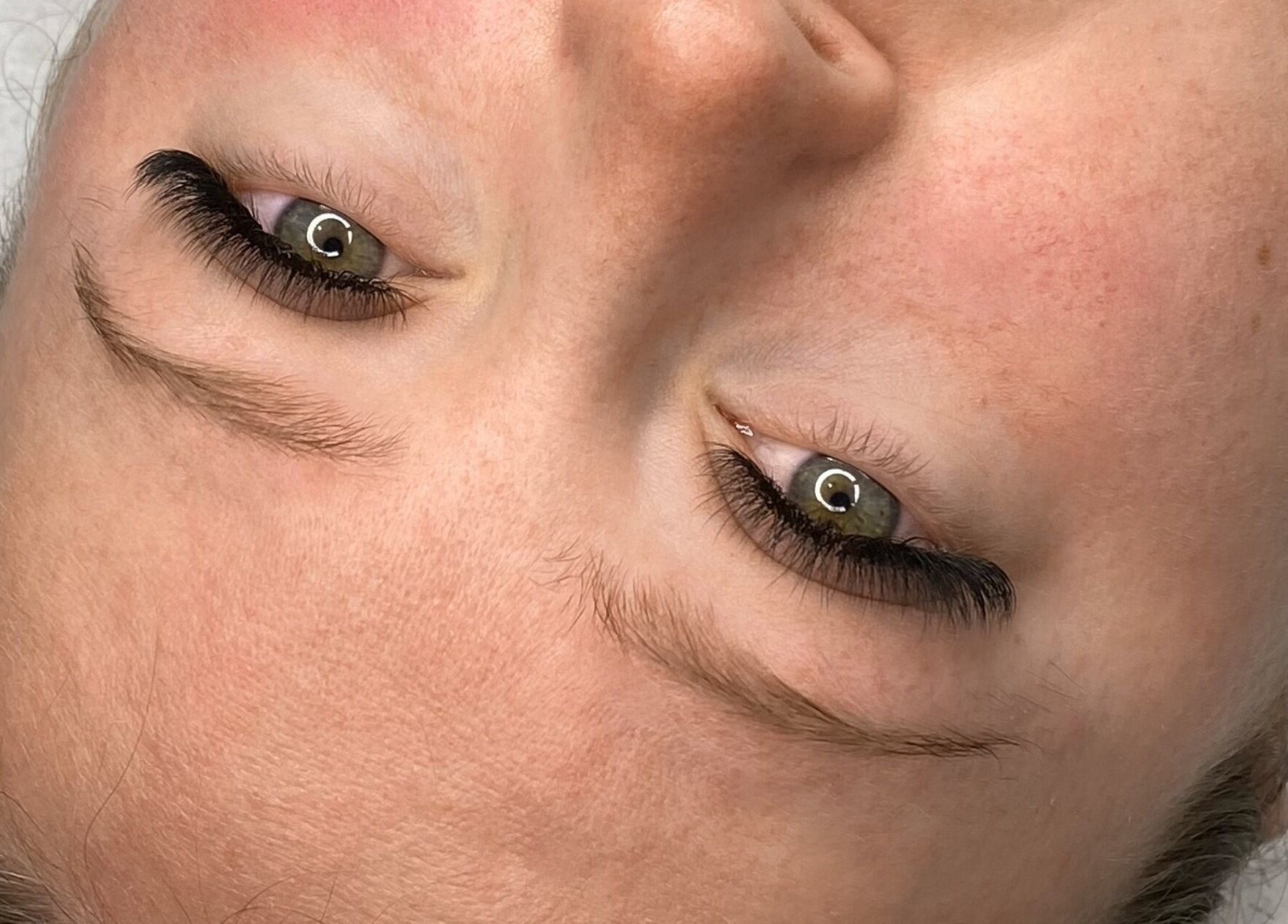 Close-up of expertly done eyelashes at Beauty Box SPMU & Aesthetics Anna Tempska, Bingham, England, GB.