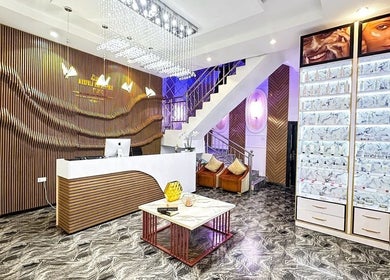 Marvels Aesthetics Abuja reception area showcases luxury interiors, located in Abuja, Federal Capital Territory, NG.