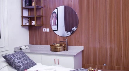 Elegant spa room at Marvels Aesthetics Abuja, featuring sleek decor and relaxing ambiance. Abuja, Federal Capital Territory, NG