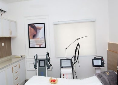 Modern treatment room at Marvels Aesthetics Abuja, featuring advanced equipment, Abuja, Federal Capital Territory, NG.
