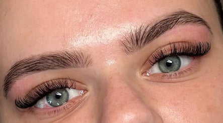 Close-up of expertly styled eyelashes at By Emma Alice - VICARS CROSS (at The Blossom Clinic), Chester, England, GB.