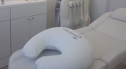 Cryotherapy room at Sculpted & Skin, Ware, England, GB, showcasing advanced CoolShaping equipment.