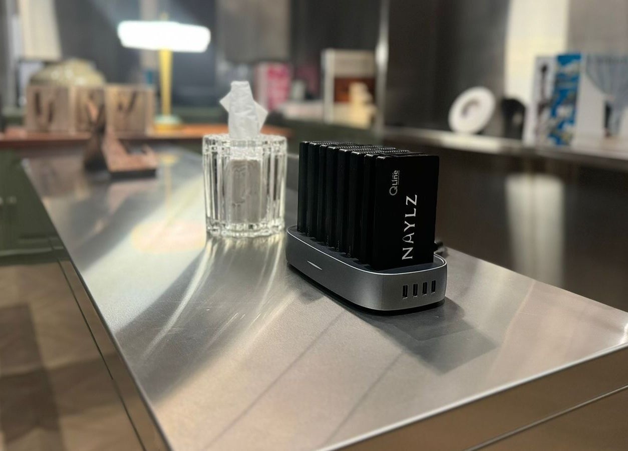 Chic counter at Naylz Spa I نيلز سبا in Riyadh, Riyadh Province, SA with modern amenities.