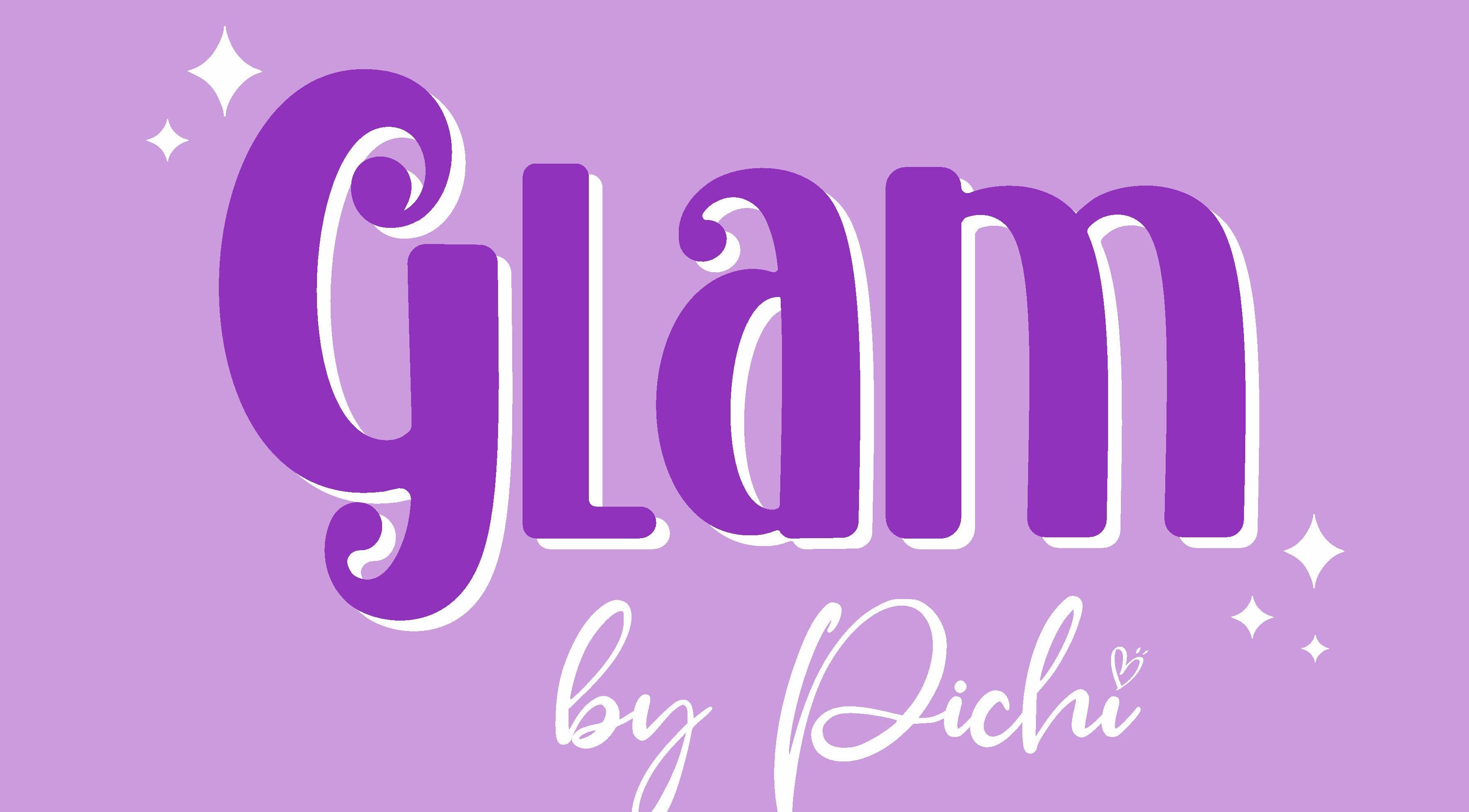 Logotipo de Glam by Pichi en fondo lila en ciudad autónoma de Buenos Aires, Argentina, AR