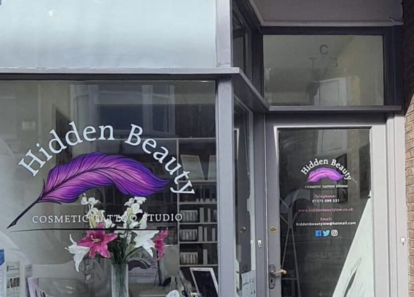 Front view of Bare Nailscessity @ Hidden Beauty in East Cowes, England, GB, showcasing its welcoming entrance.