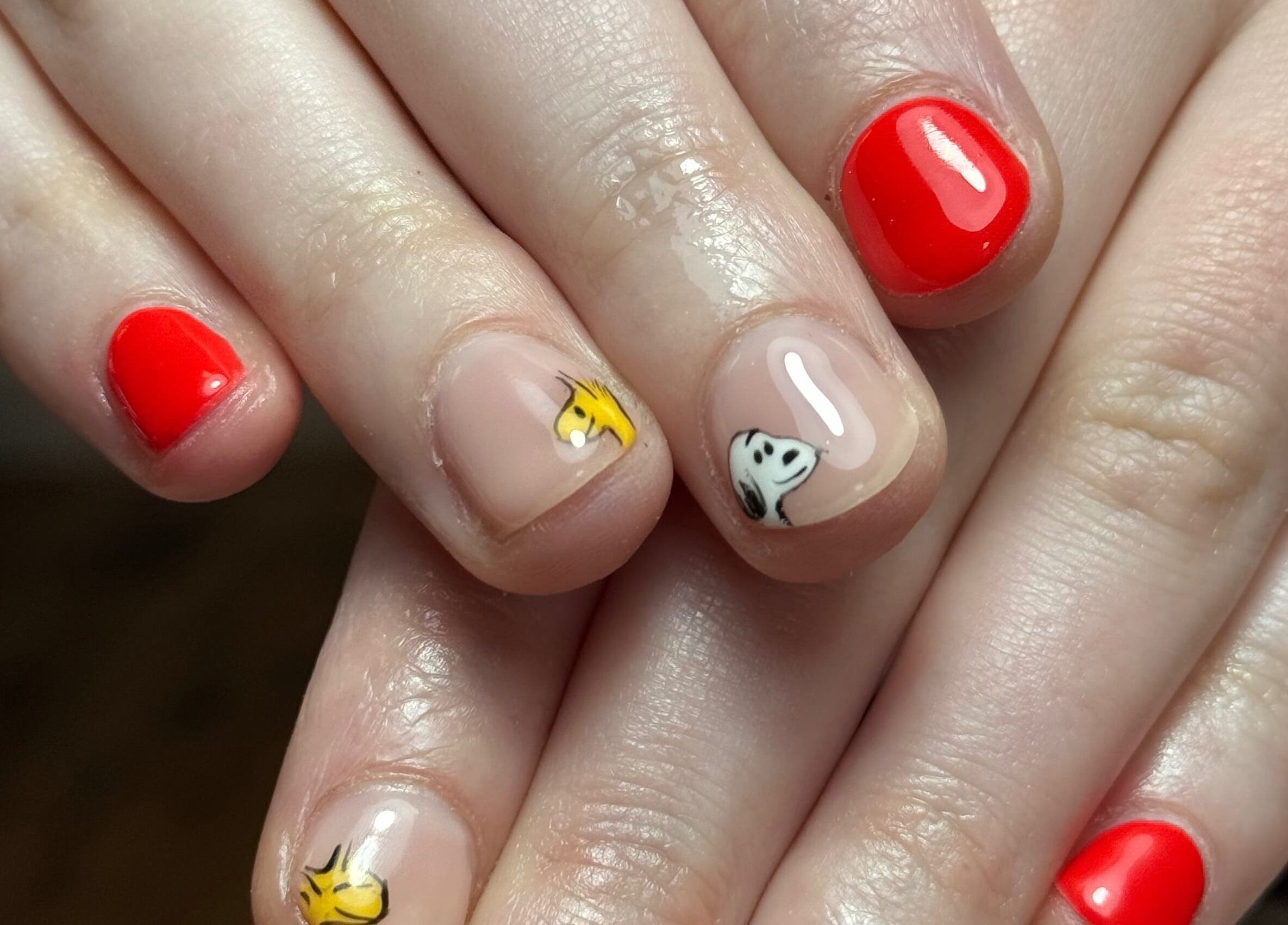 Detailed nail art at Griff’s Gel Studio / Griff’s Welding Studio - Urmston, England, GB featuring vibrant designs.