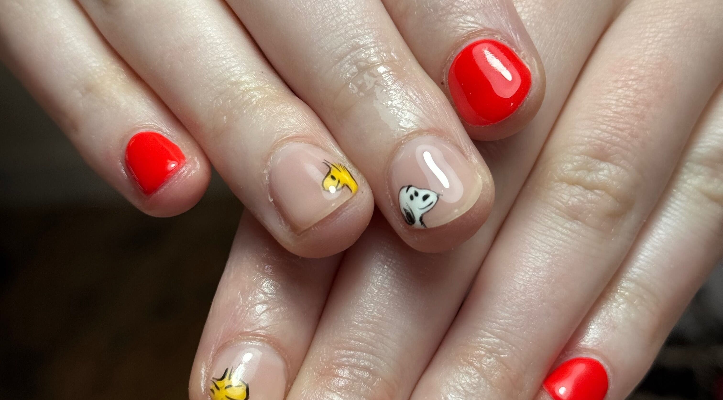 Detailed nail art at Griff’s Gel Studio / Griff’s Welding Studio - Urmston, England, GB featuring vibrant designs.