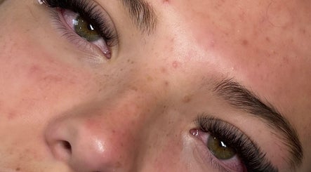 Close-up of eyelash extensions at Alex Beauty, Monifieth, Scotland, GB showcasing detailed craftsmanship.