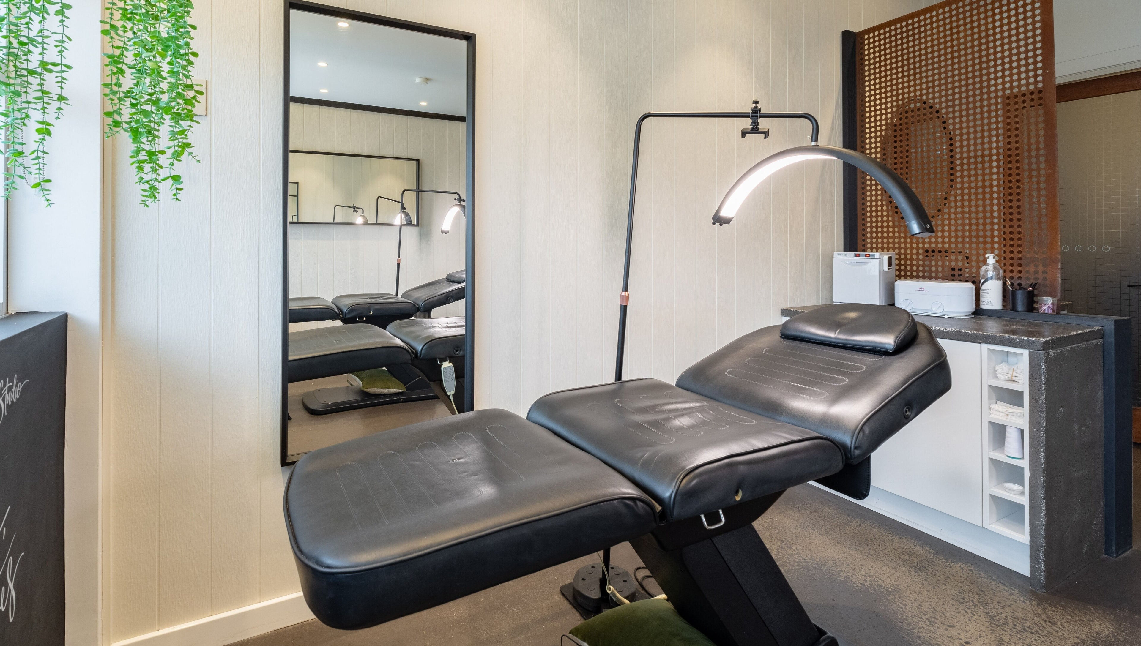 Modern treatment room at Honey Tusk Eyebrow Studios - Freshwater, New South Wales, AU, featuring sleek design.