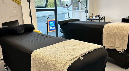 Relaxing treatment beds at Millzbeauty in High Wycombe, England offer a tranquil wellness experience.
