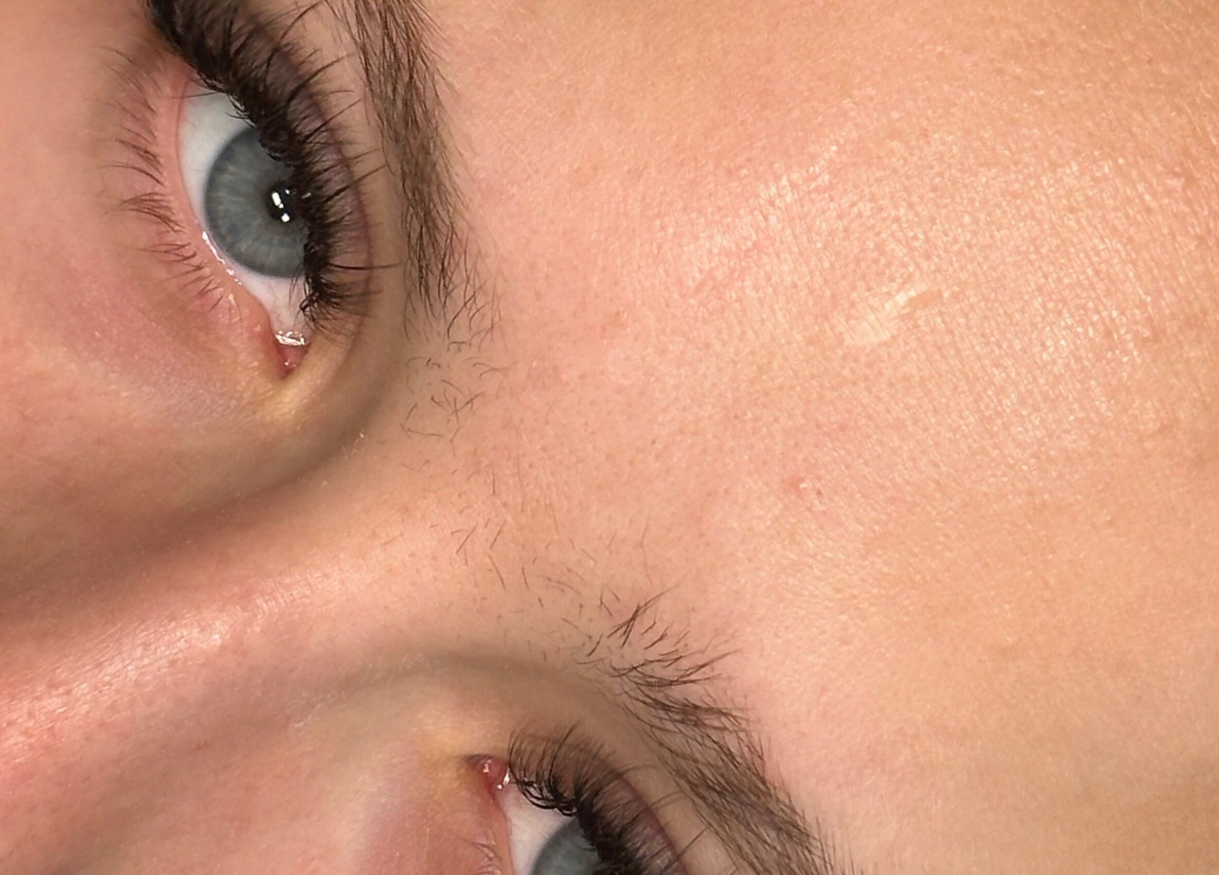 Lash extensions at Lashedbyval.x in Wellingborough, England, GB highlighting detailed eye beauty.