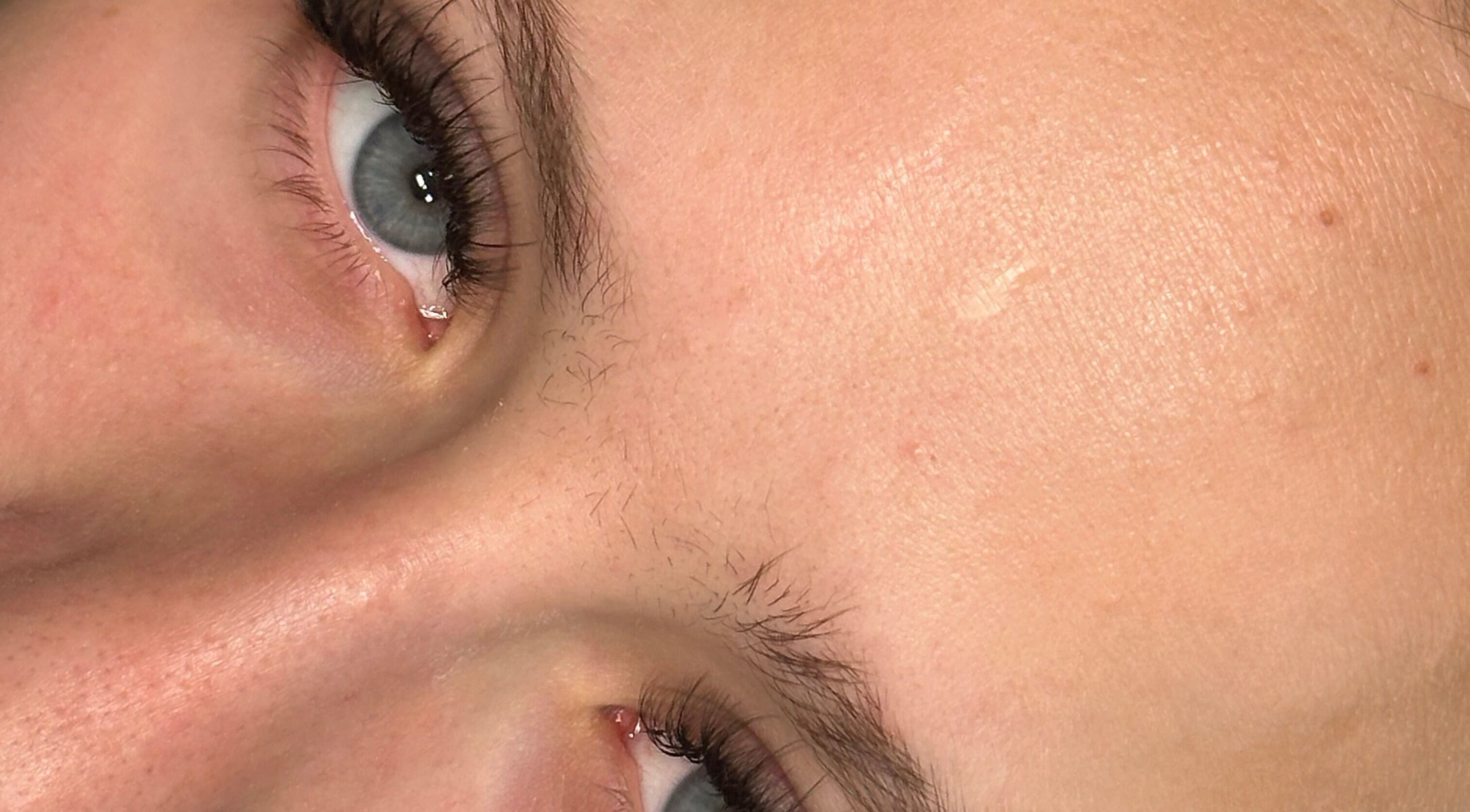 Lash extensions at Lashedbyval.x in Wellingborough, England, GB highlighting detailed eye beauty.