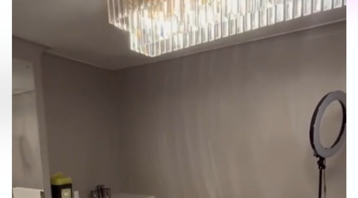 Elegant chandelier at VV Permanent - Hornchurch Training Location in Hornchurch, England, GB.