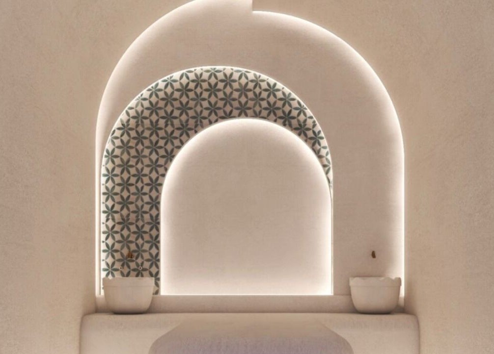 Elegant arch design in Sultana Spa LLC, Dubai, AE showcasing calming wellness ambiance.