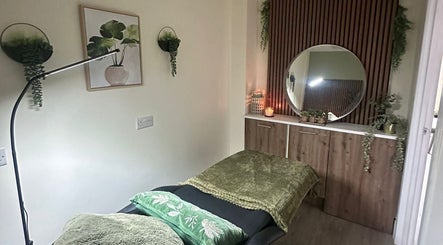 Serene treatment room at Sage Beauty By Charelle in Kilmacolm, Scotland, GB with elegant decor and calming ambiance.