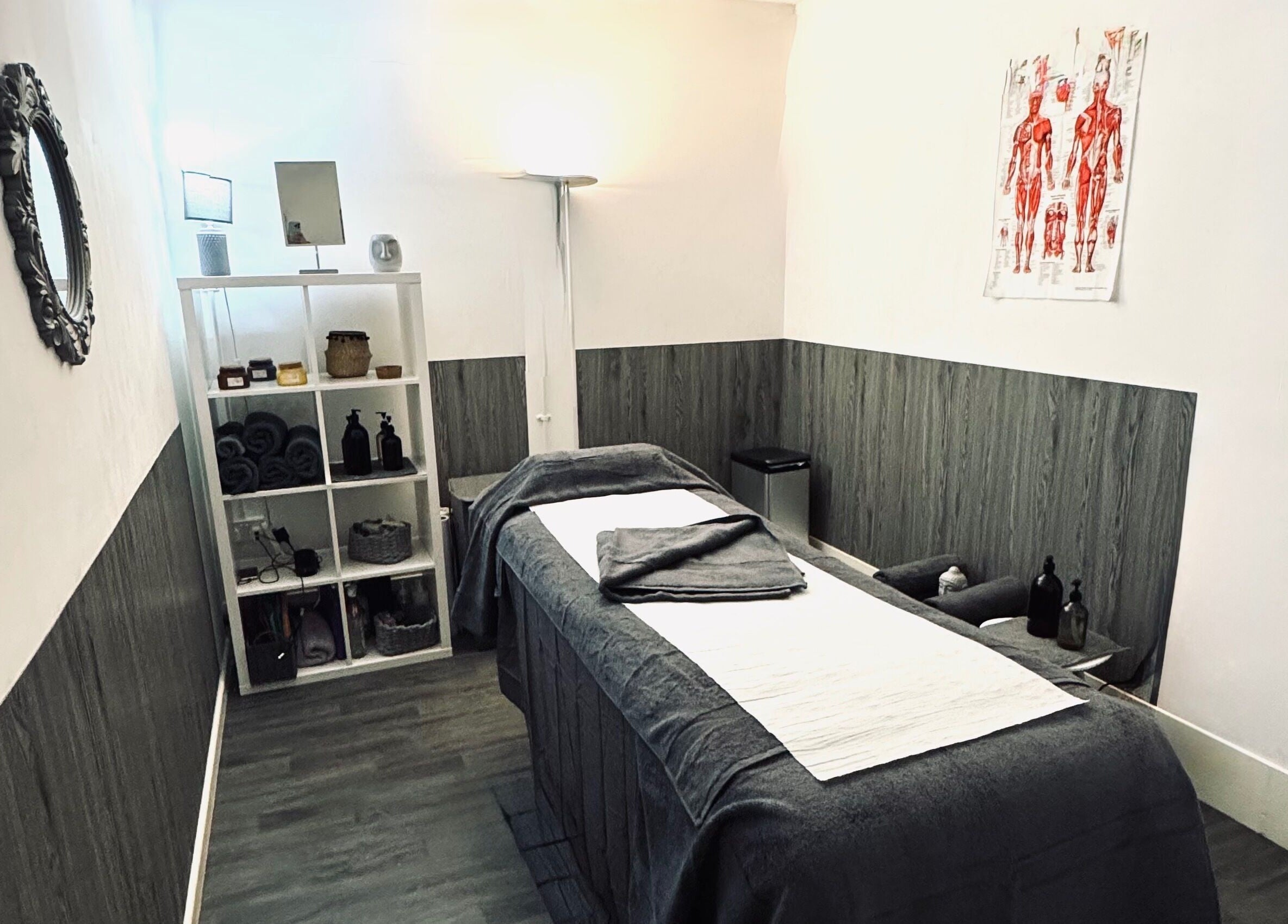 Relaxing therapy room at Unity Therapy - Tamworth - B78 3RW, Fazeley, England, GB, featuring a massage table.