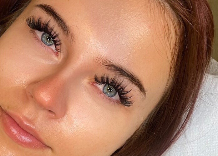 Close-up of lush lashes at Glam Lashes Australia, Melbourne, Victoria, AU.