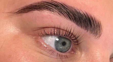 Close-up of expertly groomed eyebrows at The Derma Clinic Cheshire, Hyde, England, GB.