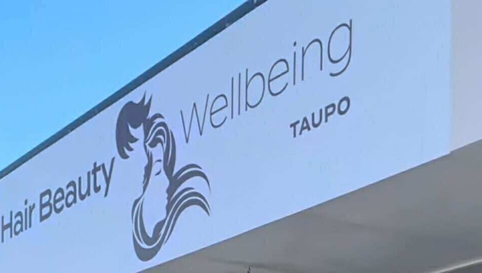 Sleek Brows & CornBraids signage at Taupō, Waikato, NZ showcasing beauty and wellness services.