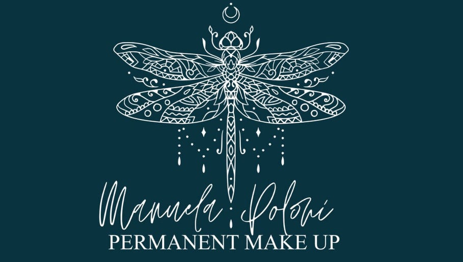 Logo stilizzato con libellula per Manuela Poloni Permanent Make Up a San Polo Di Piave, Veneto, IT.