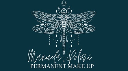 Logo decorativo con libellula di Manuela Poloni - Padova, specializzata in trucco permanente a Padova, Padova, IT.