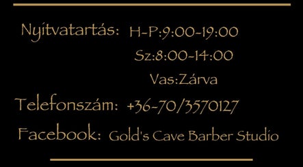 Gold's Cave Barber Studio