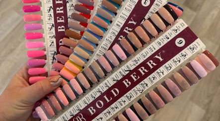 Diverse nail polish shades displayed at Queen Nails, Hull, England, GB for a perfect choice.