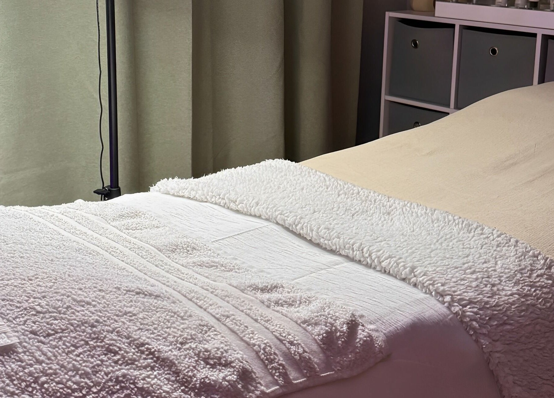 Cozy treatment bed at After Glow by Liv in Worsley, England, GB.