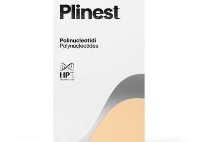 Polynucleotides skincare box at Skintap, London, England, GB, showcasing advanced treatment technology.