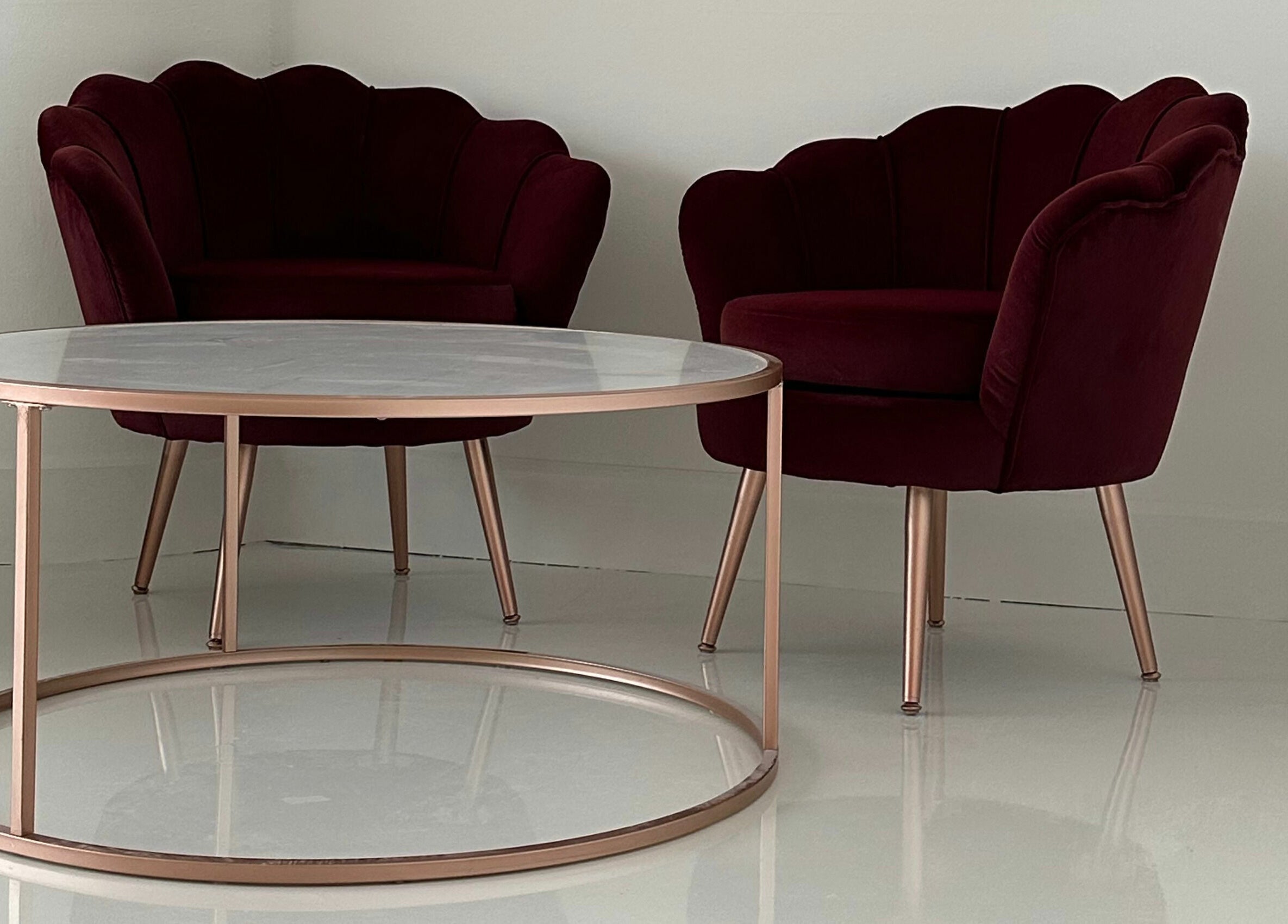 Chic seating area at Bordo Lash Lounge and Academy Ltd., Maple Ridge, British Columbia, CA.