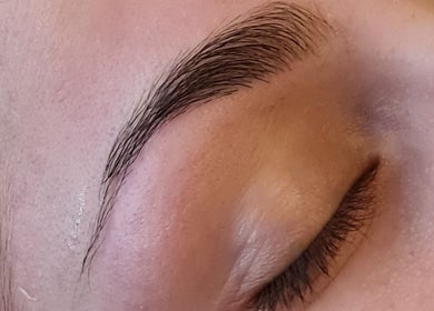 Expertly shaped eyebrow treatment at FAB, Norwich, England, GB, highlighting precision and style.