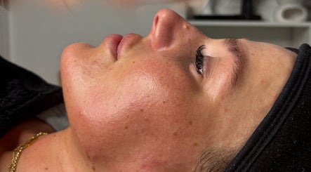 Close-up of a serene face enjoying a facial at Ethereal Beauty Lounge in Peterborough, England, GB.