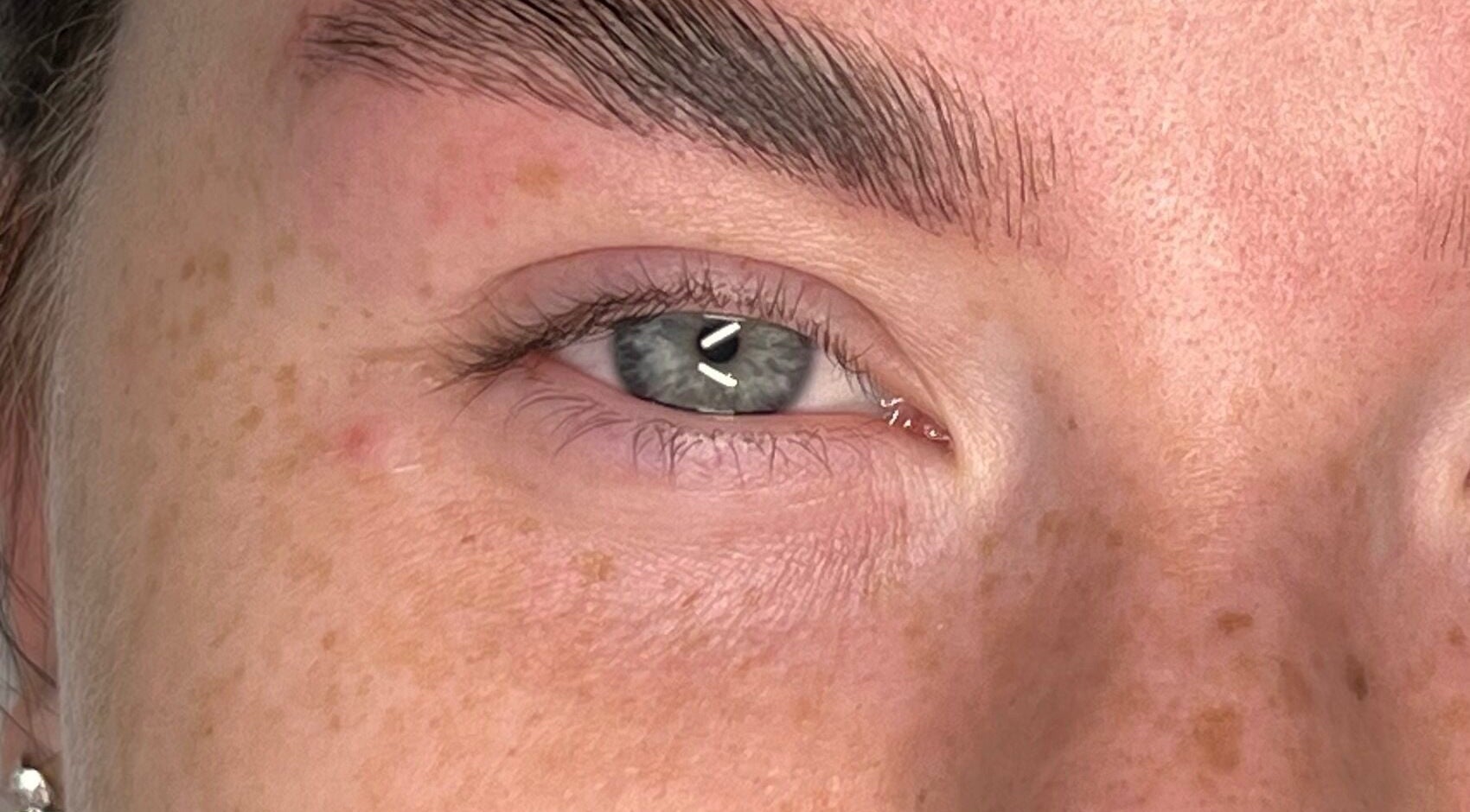 Close-up of an elegantly defined eyebrow from Yuna Uchoa in Dublin, County Dublin, IE.