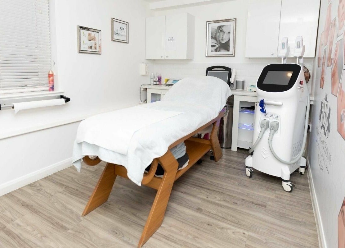 High Grade House treatment room in Acle, England, GB featuring modern aesthetic equipment.