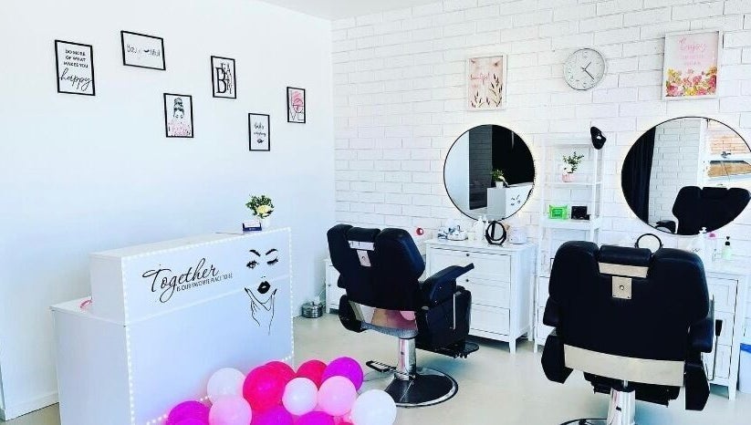 Modern interior of Maddy's Beauty and Brow Bar in Long Jetty, New South Wales, AU with salon chairs and decor.