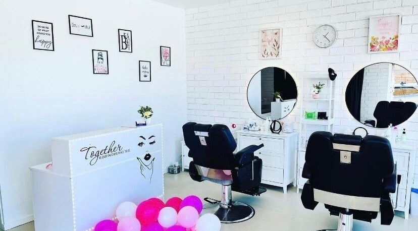 Modern interior of Maddy's Beauty and Brow Bar in Long Jetty, New South Wales, AU with salon chairs and decor.