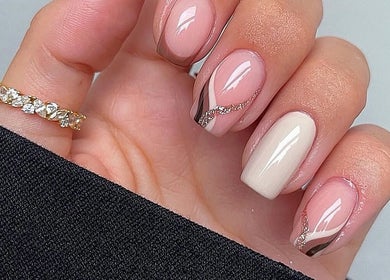 Elegant manicure at Bespoke Beauty & Skincare, Baildon, England, GB showcasing chic nail art.