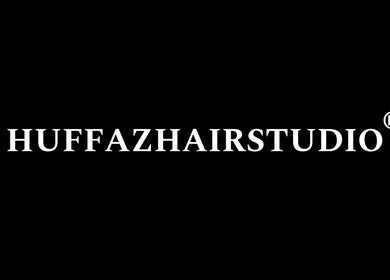 Huffaz Hairstudio logo on a black background in Kapar, Selangor, MY.
