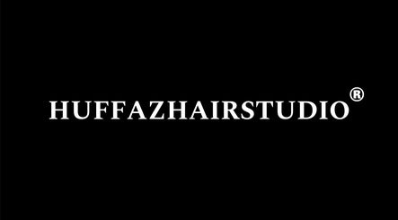 Huffaz Hairstudio logo on a black background in Kapar, Selangor, MY.