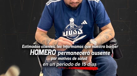 Barbero de Joss Barbershop, San Andrés Cholula, Puebla, MX, anuncia ausencia temporal por salud.