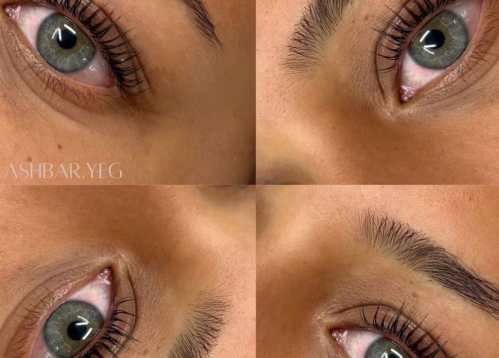 Close-up of beautifully styled lashes at The Lash Bar, Edmonton, Alberta, CA showcasing expert artistry.