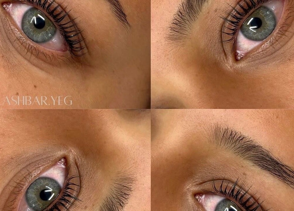 Close-up of beautifully styled lashes at The Lash Bar, Edmonton, Alberta, CA showcasing expert artistry.