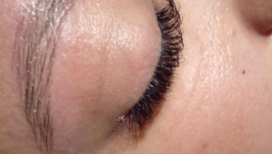 Close-up of eyelash extensions at 52 hof street tableview, Cape Town, Western Cape, ZA.