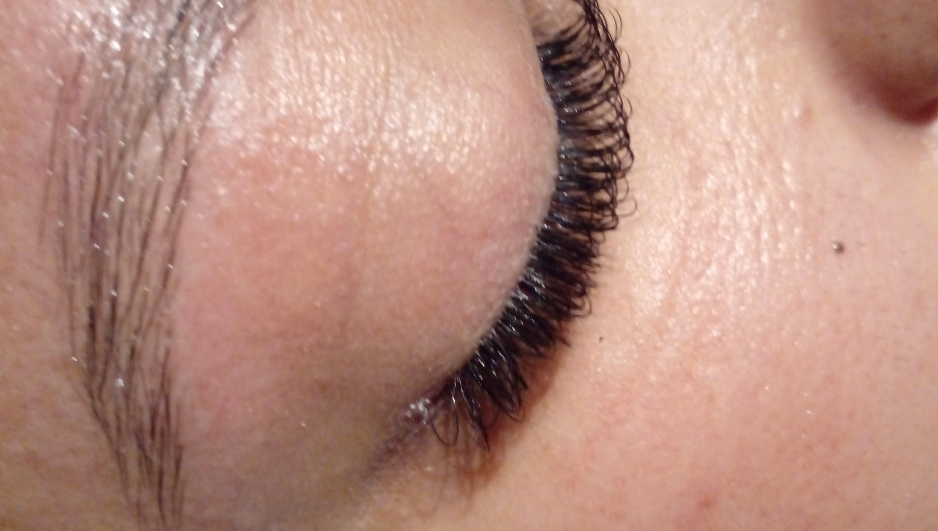 Close-up of eyelash extensions at 52 hof street tableview, Cape Town, Western Cape, ZA.
