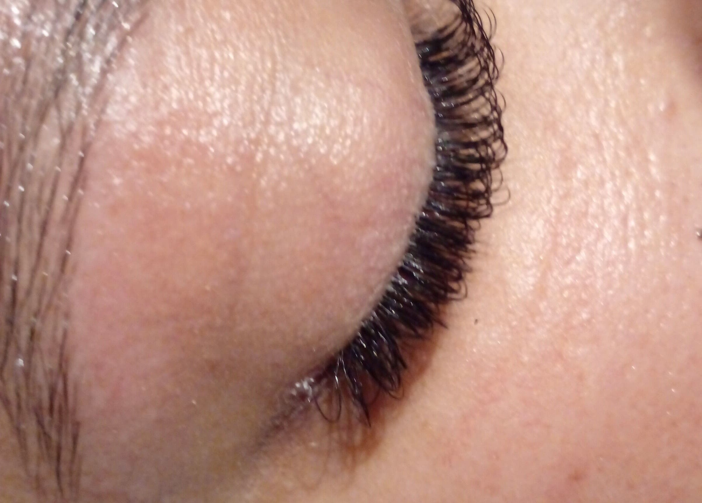 Close-up of eyelash extensions at 52 hof street tableview, Cape Town, Western Cape, ZA.